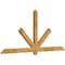 Ekena Millwork Kennewick Rough Sawn Timber Gable Bracket, Western Red Cedar, 84"W x 38"H x 2"D x 4"F, 11/12 Pitch GBW084X38X0204KEN00RWR - alternate 3